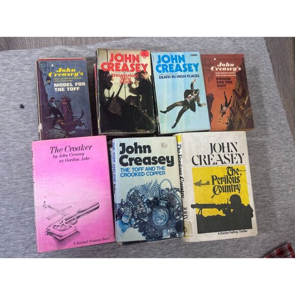 John Creasey Lot of Books Fiction & Nonfiction Collectible Books in English - Picture 1 of 8